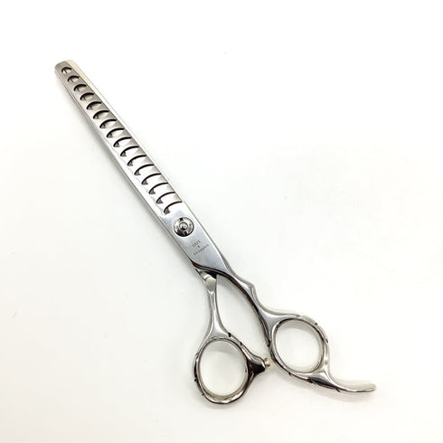 【TATE4 Doggies】 ブレンディング トリミングシザー オフセット 右利き トリマー ペット 7インチ 中古 sc2597