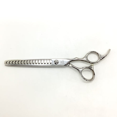 【TATE4 Doggies】 ブレンディング トリミングシザー オフセット 右利き トリマー ペット 7インチ 中古 sc2597