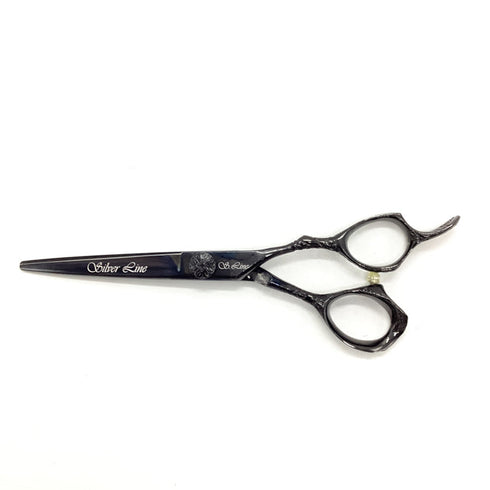 【シルバーラインSilverLine】ブラックマンチキンDBS600 トリミングシザー オフセット 右利き トリマー ペット 6インチ 中古 sc2600