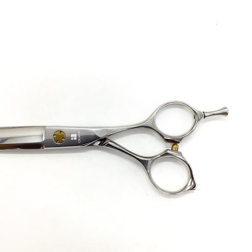 美品【オオカワプロシザーズ オオカワプロシザーOKAWA PRO SCISSORS】SGC65 ドライカット スライド シザー オフセット 理容 美容ハサミ 美容師 理容師 右利き 6.5インチ 中古 sc2604