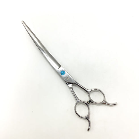 【ビアーズBEARDS】DEEP MSW 8 ディープカーブ トリミングシザー メガネ 右利き トリマー ペット 8インチ 中古 sc2607