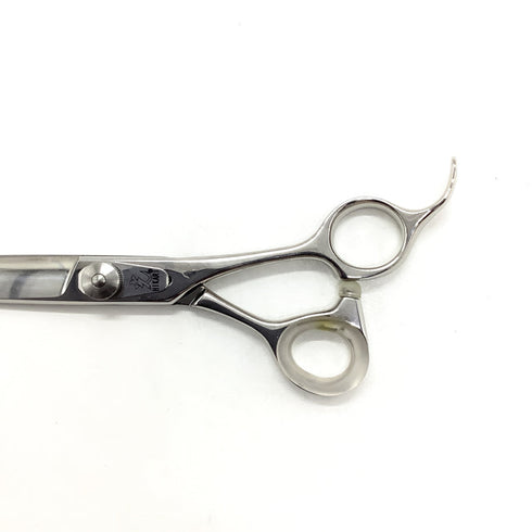 美品【ヒカリシザーズHIKARI光シザーHIKARI SCISSORS】E-7 シザー オフセット 理容 美容ハサミ 美容師 理容師 右利き 7インチ 中古 sc2609