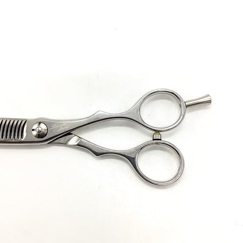 【シザーズジャパンSCISSORS JAPAN】QF25%29i15Y FLOR メガネ シザー セニング 美容ハサミ すきばさみ 美容師 理容師 約20~30% 右利き 6インチ 中古 sc2629