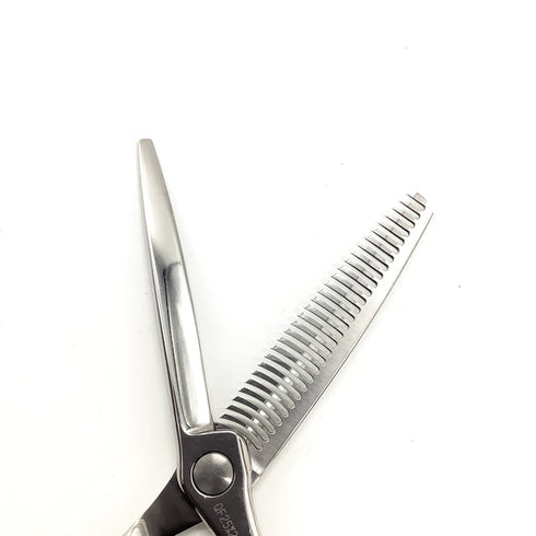 【シザーズジャパンSCISSORS JAPAN】QF25%29i15Y FLOR メガネ シザー セニング 美容ハサミ すきばさみ 美容師 理容師 約20~30% 右利き 6インチ 中古 sc2629