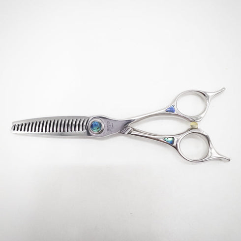 【トギノンTOGINON】PREMIUM TWIN5.8プレミアムクイーン ツイン メガネ シザー セニング 美容ハサミ すきばさみ 美容師 理容師 約40% 右利き 5.8インチ 中古 sc2643