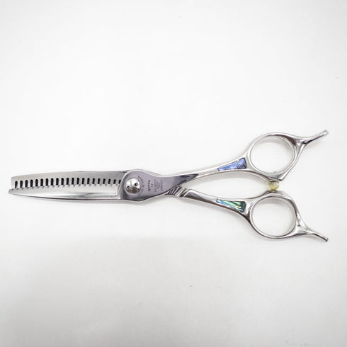 【トギノンTOGINON】PREMIUM TWIN5.8プレミアムクイーン ツイン メガネ シザー セニング 美容ハサミ すきばさみ 美容師 理容師 約40% 右利き 5.8インチ 中古 sc2643