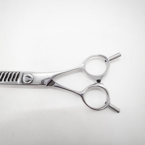 【マック シザーBMAC】MT-6017 メガネ シザー セニング 美容ハサミ すきばさみ 美容師 理容師 約55~65% 右利き 6インチ 中古 sc2645