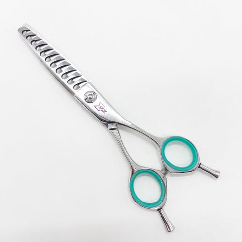 【三和技研SANWA SGK】MCS-T11 メガネ シザー セニング 美容ハサミ すきばさみ 美容師 理容師 約40% 右利き 6インチ 中古 sc2652