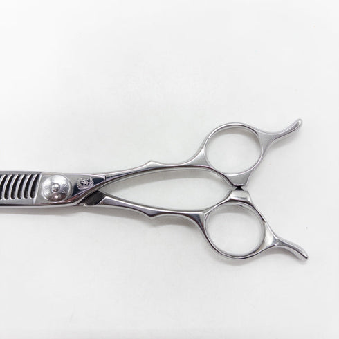 【ナルトシザーズ ナルトシザーNARUTO SCISSORS】三梳きトラントS26 メガネ シザー セニング 美容ハサミ すきばさみ 美容師 理容師 約25~30% 右利き 6インチ 中古 sc2655