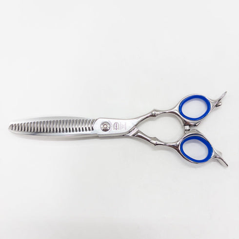 【トギノンTOGINON】DYNA SAURUS ダイナザウルス リバース6.1 メガネ シザー セニング 美容ハサミ すきばさみ 美容師 理容師 約70% 右利き 6.1インチ 中古 sc2658