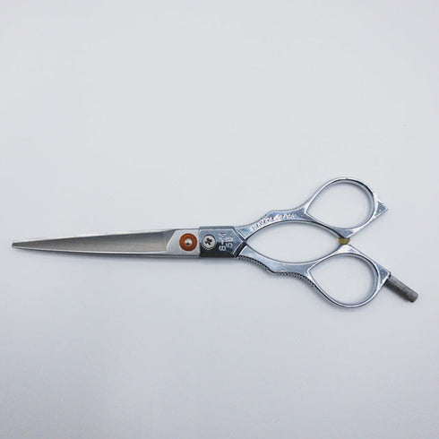 【八栄YASAKAヤサカ】S-M55 シザー メガネ 理容 美容ハサミ 美容師 理容師 右利き 5.5インチ 中古 sc266