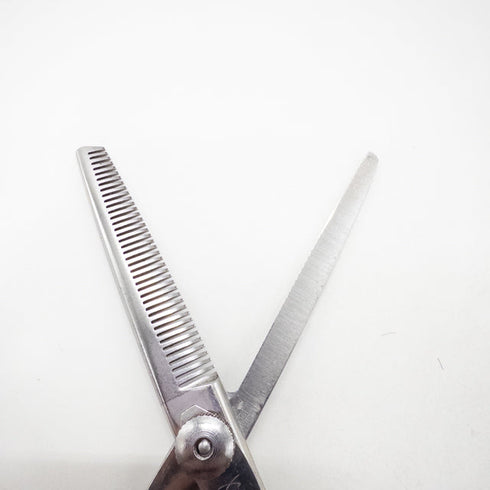 【ナルトシザーズ ナルトシザーNARUTO SCISSORS】デザインカットS オフセット シザー セニング 美容ハサミ すきばさみ 美容師 理容師 約35~45% 右利き 6インチ 中古 sc2660