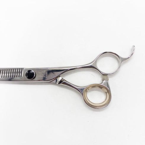 美品【ヒカリシザーズHIKARI光シザーHIKARI SCISSORS】6032 オフセット シザー セニング 美容ハサミ すきばさみ 美容師 理容師 約40% 右利き 6インチ 中古 sc2661