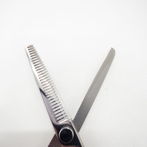 美品【ヒカリシザーズHIKARI光シザーHIKARI SCISSORS】6032 オフセット シザー セニング 美容ハサミ すきばさみ 美容師 理容師 約40% 右利き 6インチ 中古 sc2661