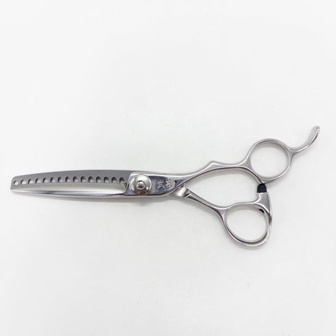 【BUGEI武芸】SVY15 15目 逆刃 オフセット シザー セニング 美容ハサミ すきばさみ 美容師 理容師 約40~50% 右利き 5.8インチ 中古 sc2663