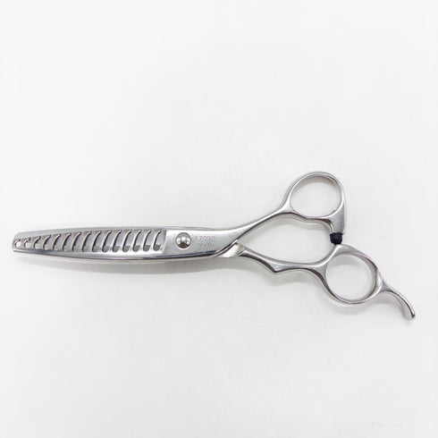 【BUGEI武芸】SVY15 15目 逆刃 オフセット シザー セニング 美容ハサミ すきばさみ 美容師 理容師 約40~50% 右利き 5.8インチ 中古 sc2663