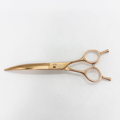 【シルバーラインSilverLine】のこぎり刃スリムカーブSC6535 トリミングシザー メガネ 右利き トリマー ペット 6.5インチ 中古 sc2664