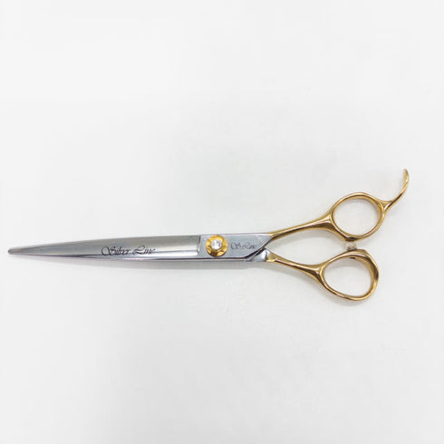 【シルバーラインSilverLine】国民三銃士ノコギリ刃KUTS700 トリミングシザー オフセット 右利き トリマー ペット 7インチ 中古 sc2667