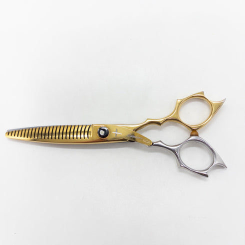 【ルミエールLUMIERE】HyPERⅡ HyPER2 2351XN24 両グシ メガネ シザー セニング 美容ハサミ すきばさみ 美容師 理容師 約15~20% 右利き 5.8インチ 中古 sc2672