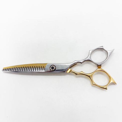 【ルミエールLUMIERE】HyPERⅡ HyPER2 2351XN24 両グシ メガネ シザー セニング 美容ハサミ すきばさみ 美容師 理容師 約15~20% 右利き 5.8インチ 中古 sc2672