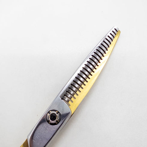 【ルミエールLUMIERE】HyPERⅡ HyPER2 2351XN24 両グシ メガネ シザー セニング 美容ハサミ すきばさみ 美容師 理容師 約15~20% 右利き 5.8インチ 中古 sc2672