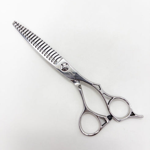 【シザーズジャパンSCISSORS JAPAN】J-FLOR20 オフセット シザー セニング 美容ハサミ すきばさみ 美容師 理容師 約10~20% 右利き 5.8インチ 中古 sc2674