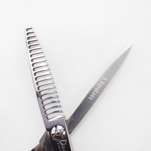 【シザーズジャパンSCISSORS JAPAN】J-FLOR20 オフセット シザー セニング 美容ハサミ すきばさみ 美容師 理容師 約10~20% 右利き 5.8インチ 中古 sc2674