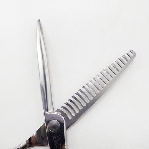 【シザーズジャパンSCISSORS JAPAN】J-FLOR20 オフセット シザー セニング 美容ハサミ すきばさみ 美容師 理容師 約10~20% 右利き 5.8インチ 中古 sc2674