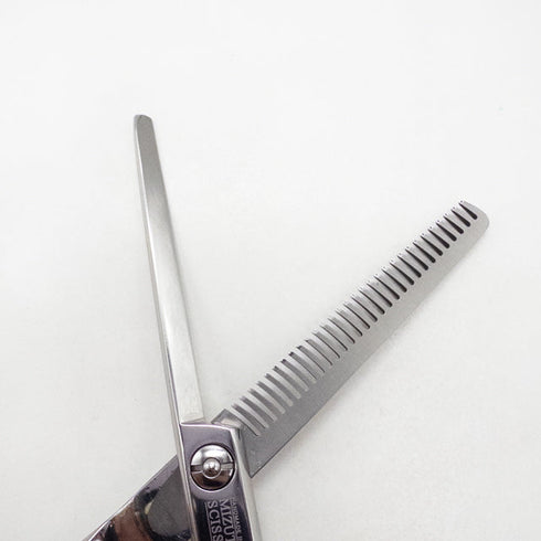 【ミズタニシザーズ ミズタニシザーMIZUTANI SCISSORS】Re-tro THINNING 30レトロ メガネ シザー セニング 美容ハサミ すきばさみ 美容師 理容師 約30% 右利き 5.7インチ 中古 sc2675