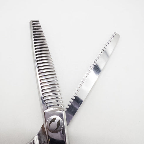 【マック シザーBMAC】DT-2529OS 両グシ オフセット シザー セニング 美容ハサミ すきばさみ 美容師 理容師 約20~25% 右利き 6インチ 中古 sc2681