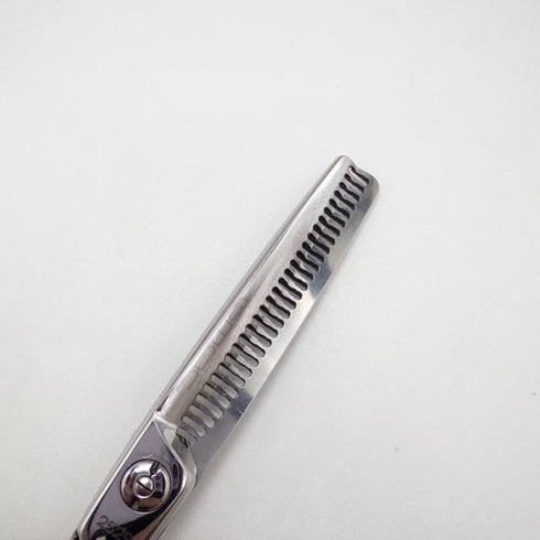 【マック シザーBMAC】DT-2529OS 両グシ オフセット シザー セニング 美容ハサミ すきばさみ 美容師 理容師 約20~25% 右利き 6インチ 中古 sc2681