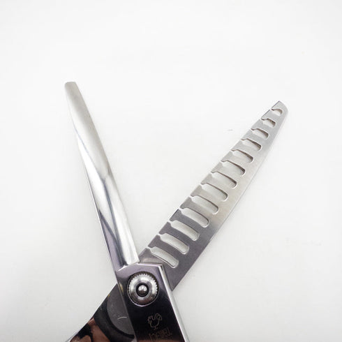 【ジョーウェルJOEWELL】JGT-X13G オフセット シザー セニング 美容ハサミ すきばさみ 美容師 理容師 約80% 右利き 6.3インチ 中古 sc2692