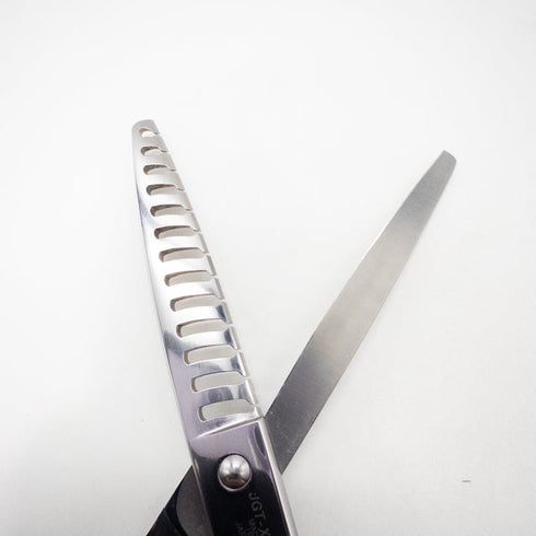 【ジョーウェルJOEWELL】JGT-X13G オフセット シザー セニング 美容ハサミ すきばさみ 美容師 理容師 約80% 右利き 6.3インチ 中古 sc2692