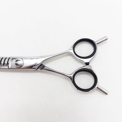 【マック シザーBMAC】MT-6017 メガネ シザー セニング 美容ハサミ すきばさみ 美容師 理容師 約55~65% 右利き 6インチ 中古 sc2698