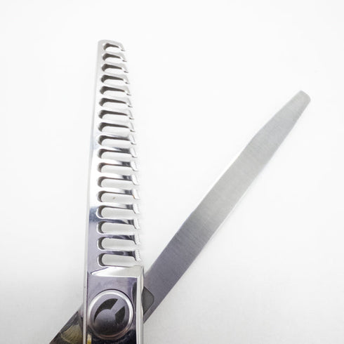 【マック シザーBMAC】MT-6017 メガネ シザー セニング 美容ハサミ すきばさみ 美容師 理容師 約55~65% 右利き 6インチ 中古 sc2698