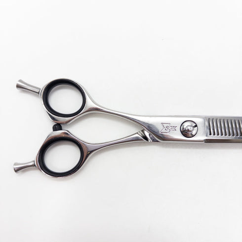 【三和技研SANWA SGK】SX-T32L メガネ シザー セニング 美容ハサミ すきばさみ 美容師 理容師 約25% 左利き 6インチ 中古 sc2699
