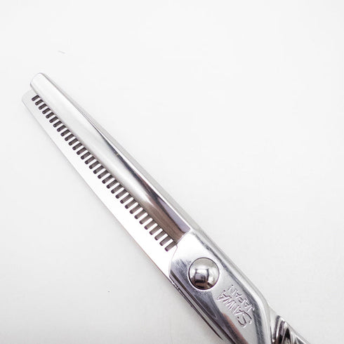 【三和技研SANWA SGK】SX-T32L メガネ シザー セニング 美容ハサミ すきばさみ 美容師 理容師 約25% 左利き 6インチ 中古 sc2699