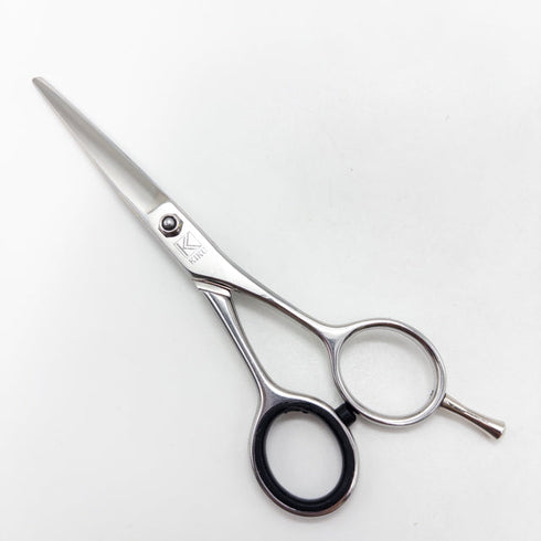 【キクオオカワKIKU OKAWA】53N COBALT シザー メガネ 理容 美容ハサミ 美容師 理容師 右利き 5.3インチ 中古 sc2700