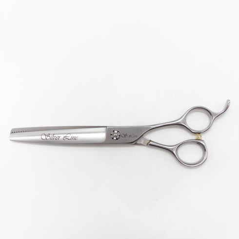 【シルバーラインSilverLine】BUFT7040バフスキバサミ トリミングシザー オフセット 右利き トリマー ペット 7インチ 中古 sc2703