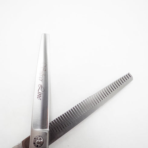 【シルバーラインSilverLine】BUFT7040バフスキバサミ トリミングシザー オフセット 右利き トリマー ペット 7インチ 中古 sc2703