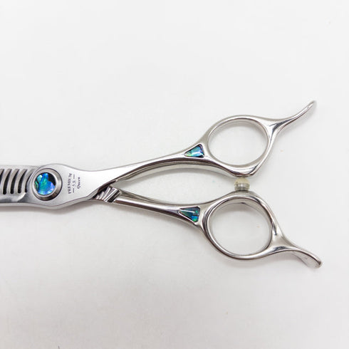 【トギノンTOGINON】PREMIUM TWIN5.8プレミアムクイーン ツイン メガネ シザー セニング 美容ハサミ すきばさみ 美容師 理容師 約40% 右利き 5.8インチ 中古 sc2712