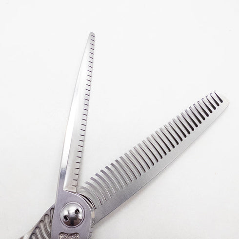 【トギノンTOGINON】クイーンサクセス サクセススター6.0 メガネ シザー セニング 美容ハサミ すきばさみ 美容師 理容師 約20% 右利き 6インチ 中古 sc2718