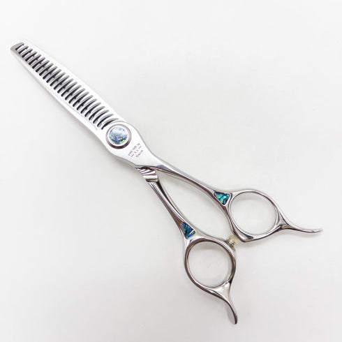 【トギノンTOGINON】プレミアムクイーンスター5.8 メガネ シザー セニング 美容ハサミ すきばさみ 美容師 理容師 約17% 右利き 5.8インチ 中古 sc2719