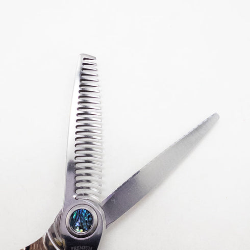 【トギノンTOGINON】プレミアムクイーンスター5.8 メガネ シザー セニング 美容ハサミ すきばさみ 美容師 理容師 約17% 右利き 5.8インチ 中古 sc2719