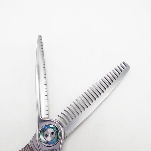 【トギノンTOGINON】プレミアムクイーンスター5.8 メガネ シザー セニング 美容ハサミ すきばさみ 美容師 理容師 約17% 右利き 5.8インチ 中古 sc2727