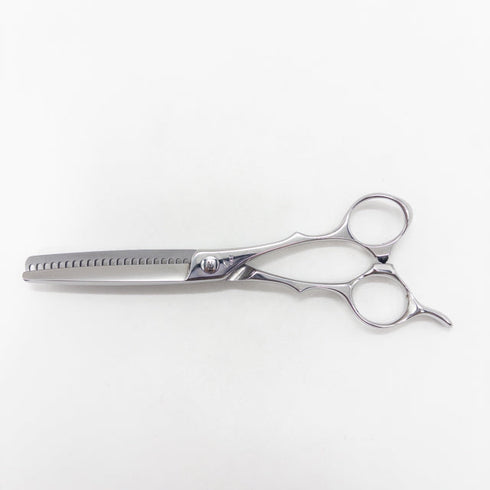 【ナルトシザーズ ナルトシザーNARUTO SCISSORS】四梳きシェアライン メガネ シザー セニング 美容ハサミ すきばさみ 美容師 理容師 約45% 右利き 6インチ 中古 sc2728