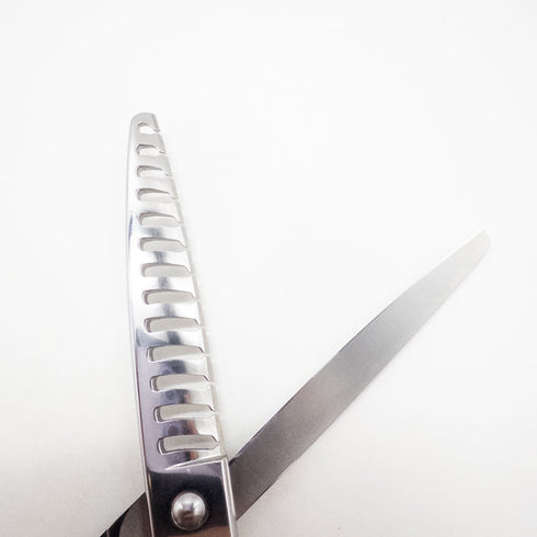 【ジョーウェルJOEWELL】JGT-X13G オフセット シザー セニング 美容ハサミ すきばさみ 美容師 理容師 約80% 右利き 6.3インチ 中古 sc2730