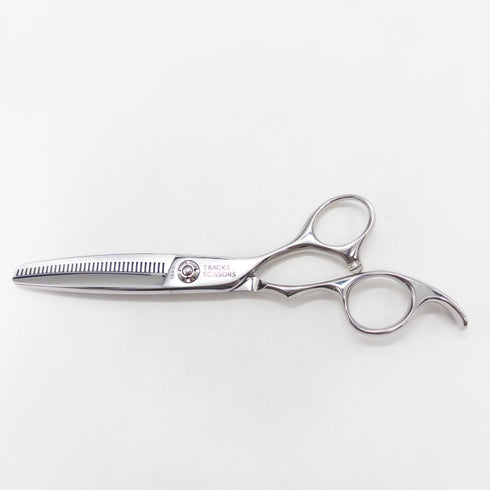 【トラックスシザーズ トラックスシザーTRACKS SCISSORS】TRICK オフセット シザー セニング 美容ハサミ すきばさみ 美容師 理容師 約15~23% 右利き 6インチ 中古 sc2732