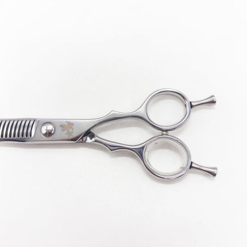 新品同様【トラックスシザーズ トラックスシザーTRACKS SCISSORS】KEEP25 メガネ シザー セニング 美容ハサミ すきばさみ 美容師 理容師 約20~25% 右利き 5.8インチ 中古 sc2733