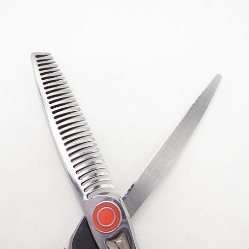 【トギノンTOGINON】クイーンサクセス サクセスツイスター5.8 メガネ シザー セニング 美容ハサミ すきばさみ 美容師 理容師 約40% 右利き 5.8インチ 中古 sc2741